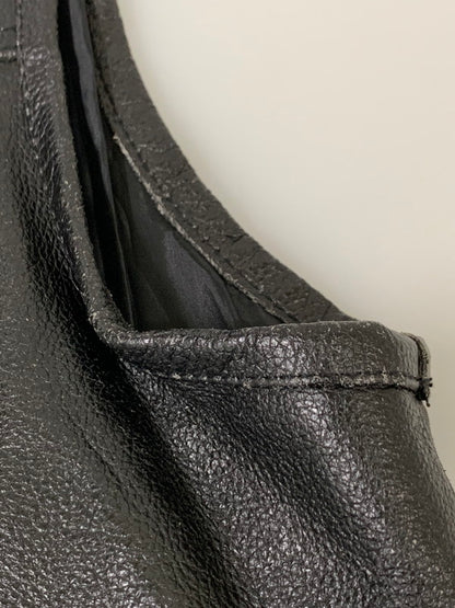【中古品】【メンズ】 UNKNOWN USED ユーズド LEATHER VEST レザーベスト トップス 146-260626-yn-10-min サイズ：L カラー：ブラック 万代Net店