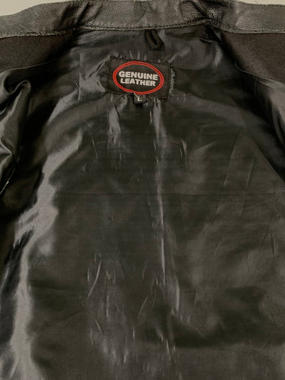 【中古品】【メンズ】 UNKNOWN USED ユーズド LEATHER VEST レザーベスト トップス 146-260626-yn-10-min サイズ：L カラー：ブラック 万代Net店
