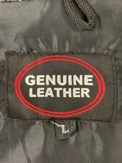 【中古品】【メンズ】 UNKNOWN USED ユーズド LEATHER VEST レザーベスト トップス 146-260626-yn-10-min サイズ：L カラー：ブラック 万代Net店