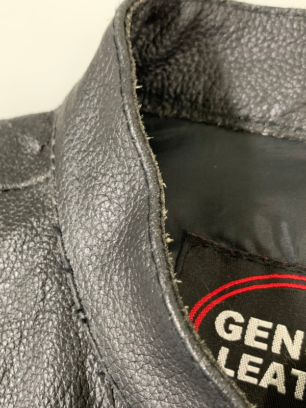【中古品】【メンズ】 UNKNOWN USED ユーズド LEATHER VEST レザーベスト トップス 146-260626-yn-10-min サイズ：L カラー：ブラック 万代Net店