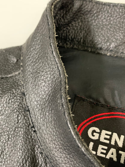 【中古品】【メンズ】 UNKNOWN USED ユーズド LEATHER VEST レザーベスト トップス 146-260626-yn-10-min サイズ：L カラー：ブラック 万代Net店