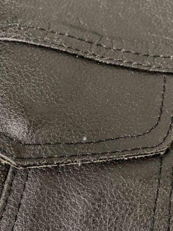 【中古品】【メンズ】 UNKNOWN USED ユーズド LEATHER VEST レザーベスト トップス 146-260626-yn-10-min サイズ：L カラー：ブラック 万代Net店