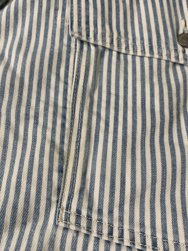 【中古品】【メンズ】 LEVI'S リーバイス 2ND TYPE STRIPE JACKET PC9-52494-0006 ストライプジャケット ライトアウター 147-260626-yn-12-min サイズ：XL カラー：ホワイト/ライトブルー 万代Net店