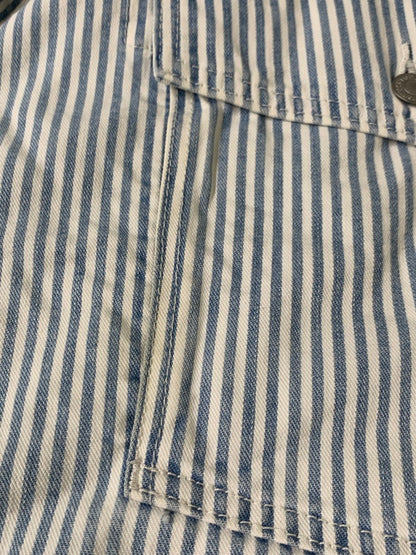 【中古品】【メンズ】 LEVI'S リーバイス 2ND TYPE STRIPE JACKET PC9-52494-0006 ストライプジャケット ライトアウター 147-260626-yn-12-min サイズ：XL カラー：ホワイト/ライトブルー 万代Net店