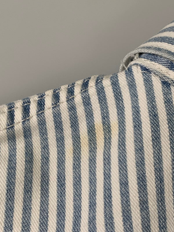 【中古品】【メンズ】 LEVI'S リーバイス 2ND TYPE STRIPE JACKET PC9-52494-0006 ストライプジャケット ライトアウター 147-260626-yn-12-min サイズ：XL カラー：ホワイト/ライトブルー 万代Net店