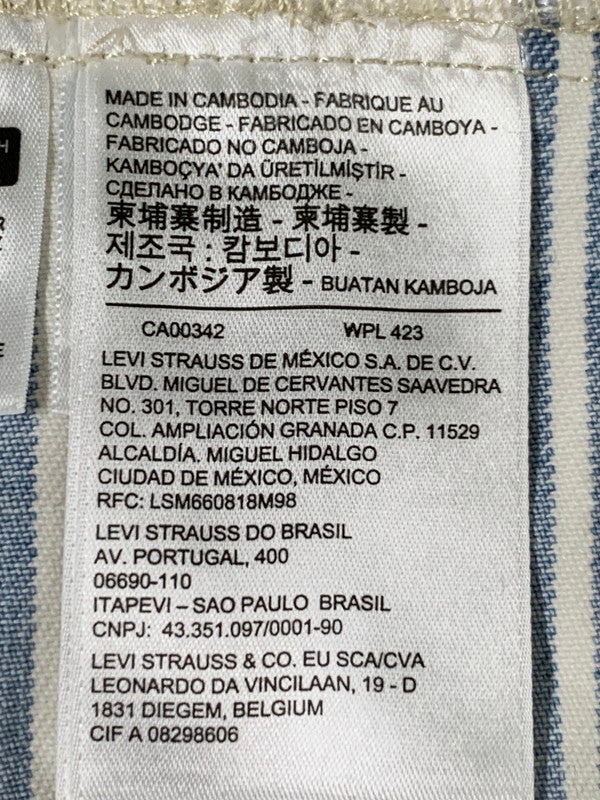 【中古品】【メンズ】 LEVI'S リーバイス 2ND TYPE STRIPE JACKET PC9-52494-0006 ストライプジャケット ライトアウター 147-260626-yn-12-min サイズ：XL カラー：ホワイト/ライトブルー 万代Net店