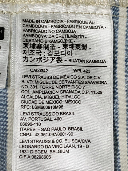【中古品】【メンズ】 LEVI'S リーバイス 2ND TYPE STRIPE JACKET PC9-52494-0006 ストライプジャケット ライトアウター 147-260626-yn-12-min サイズ：XL カラー：ホワイト/ライトブルー 万代Net店