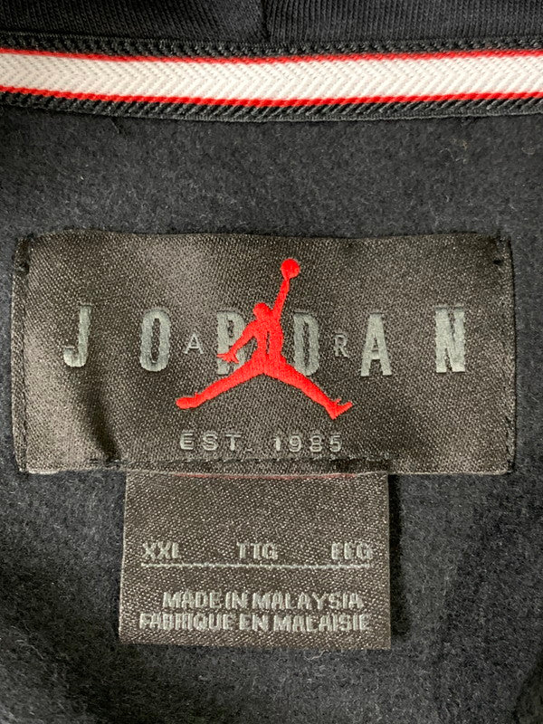 【中古品】【メンズ】 JORDAN ジョーダン CHIMNEY PRINT HOODIE HQ5654-010 チムニー プリント フーディー パーカー トップス 148-260626-yn-09-min サイズ：XXL カラー：ブラック 万代Net店
