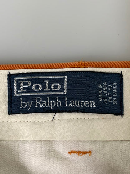 【中古品】【メンズ】 POLO RALPH LAUREN ポロ ラルフローレン POLO CHINO PANTS ポロ チノパンツ ボトムス 158-260626-yn-04-min サイズ：35/32 カラー：オレンジ 万代Net店