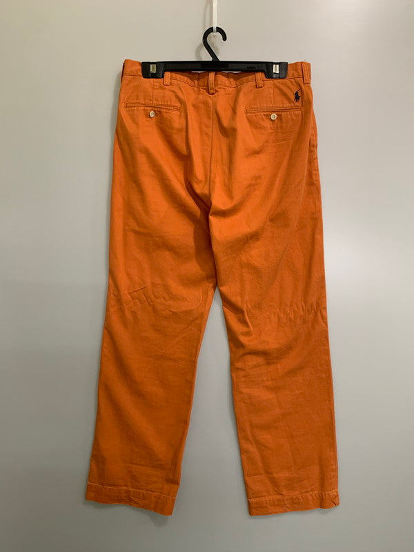 【中古品】【メンズ】 POLO RALPH LAUREN ポロ ラルフローレン POLO CHINO PANTS ポロ チノパンツ ボトムス 158-260626-yn-04-min サイズ：35/32 カラー：オレンジ 万代Net店