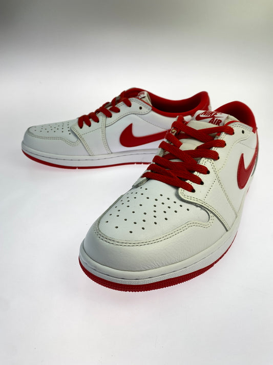 【中古品】【メンズ】 NIKE ナイキ CZ0790-161 AIR JORDAN 1 RETRO LOW OG エアージョーダン1 レトロ ロー スニーカー 靴 160-260625-jt-17-min サイズ：US 10 28.0cm カラー：WHITE AND UNIVERSITY RED 万代Net店