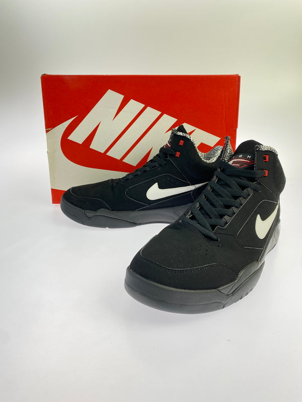 【中古品】【メンズ】 NIKE ナイキ DQ7687-003 AIR FLIGHT LITE MID エアー フライト ライト ミッド スニーカー 靴 160-260625-jt-14-min サイズ：US 10 28.0cm カラー：BLACK/WHITE/VARSITY RED 万代Net店