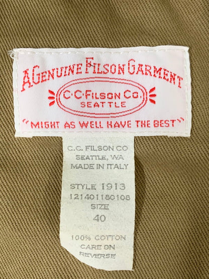 【中古品】【メンズ】 FILSON フィルソン MOUNTAIN JACKET マウンテンジャケット アウター 145-260626-yn-03-min サイズ：40 カラー：ベージュブラウン 万代Net店