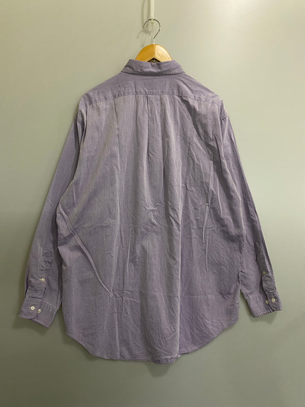 【中古品】【メンズ】 LALPH LAUREN ラルフローレン L/S SHIRT ロングスリーブ シャツ メンズ 長袖シャツ トップス 146-260720-em-35-min サイズ：16 1/2 カラー：ライトパープル 万代Net店