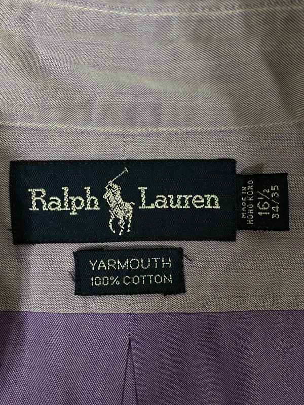 【中古品】【メンズ】 LALPH LAUREN ラルフローレン L/S SHIRT ロングスリーブ シャツ メンズ 長袖シャツ トップス 146-260720-em-35-min サイズ：16 1/2 カラー：ライトパープル 万代Net店