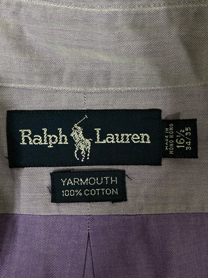 【中古品】【メンズ】 LALPH LAUREN ラルフローレン L/S SHIRT ロングスリーブ シャツ メンズ 長袖シャツ トップス 146-260720-em-35-min サイズ：16 1/2 カラー：ライトパープル 万代Net店