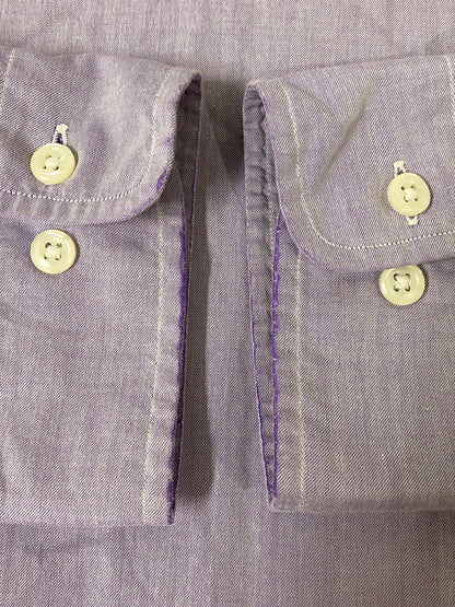【中古品】【メンズ】 LALPH LAUREN ラルフローレン L/S SHIRT ロングスリーブ シャツ メンズ 長袖シャツ トップス 146-260720-em-35-min サイズ：16 1/2 カラー：ライトパープル 万代Net店