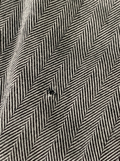 【中古品】【メンズ】 RALPH LAUREN ラルフローレン 90's HERRINGBONE L/S SHIRT 90年代 ヘリンボーン ロングスリーブシャツ 長袖シャツ トップス 146-260626-yn-08-min サイズ：15-34 カラー：グレー 万代Net店