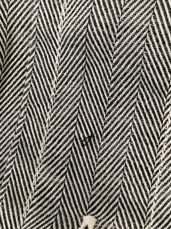【中古品】【メンズ】 RALPH LAUREN ラルフローレン 90's HERRINGBONE L/S SHIRT 90年代 ヘリンボーン ロングスリーブシャツ 長袖シャツ トップス 146-260626-yn-08-min サイズ：15-34 カラー：グレー 万代Net店
