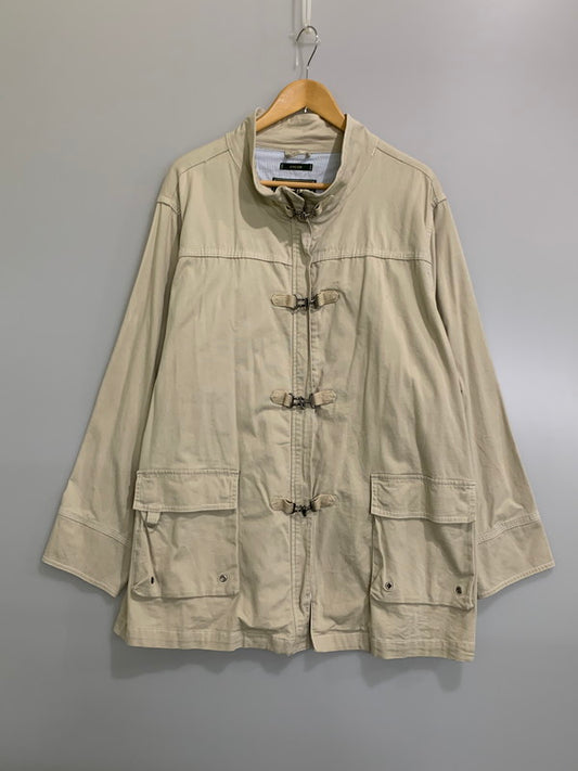 【中古品】【メンズ】 EDDIE BAUER エディーバウアー STRETCH CANVAS CARGO DUFFLE JACKET ストレッチ キャンバス カーゴ ダッフル ジャケット アウター 146-260626-yn-07-min サイズ：表記なし 下記参照 カラー：ベージュ 万代Net店