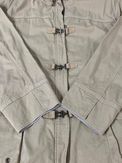 【中古品】【メンズ】 EDDIE BAUER エディーバウアー STRETCH CANVAS CARGO DUFFLE JACKET ストレッチ キャンバス カーゴ ダッフル ジャケット アウター 146-260626-yn-07-min サイズ：表記なし 下記参照 カラー：ベージュ 万代Net店