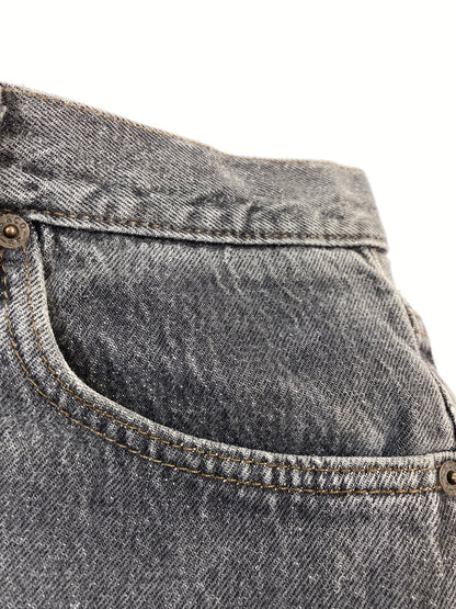 【中古品】【メンズ】 LEVI'S リーバイス 90's 501 BLACK DENIM PANTS 90年代 先染め ブラックデニムパンツ ボトムス 157-260626-yn-32-min サイズ：W36 L30 カラー：ダークグレー 万代Net店