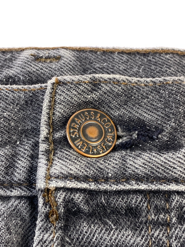 【中古品】【メンズ】 LEVI'S リーバイス 90's 501 BLACK DENIM PANTS 90年代 先染め ブラックデニムパンツ ボトムス 157-260626-yn-32-min サイズ：W36 L30 カラー：ダークグレー 万代Net店