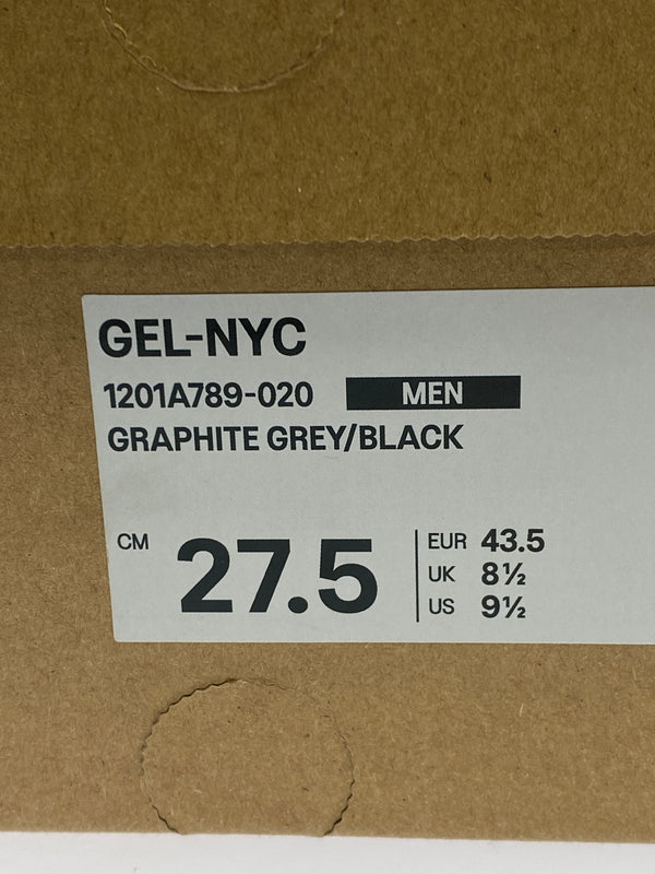 【中古品】【メンズ】 ASICS アシックス GEL-NYC BLACK 1201A789 靴 メンズ スニーカー 162-260627-hu-05-min サイズ：27.5 us9.5 カラー：ブラック 万代Net店