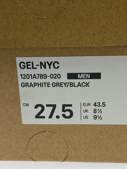【中古品】【メンズ】 ASICS アシックス GEL-NYC BLACK 1201A789 靴 メンズ スニーカー 162-260627-hu-05-min サイズ：27.5 us9.5 カラー：ブラック 万代Net店