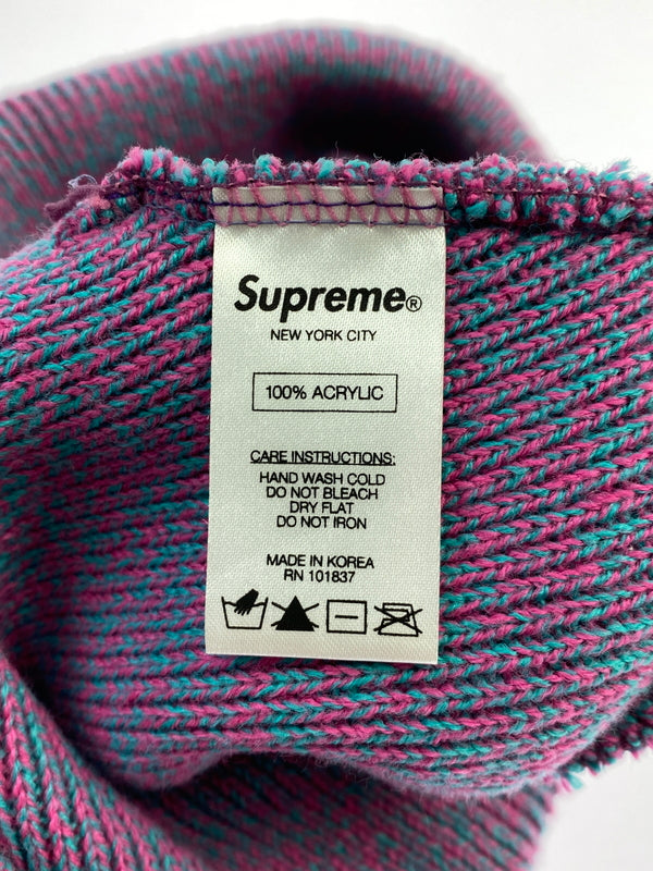 【中古品】【メンズ】 SUPREME 16AW MELANGE BEANIE 185-260627-hu-11-min カラー：パープル/ブルー系 万代Net店