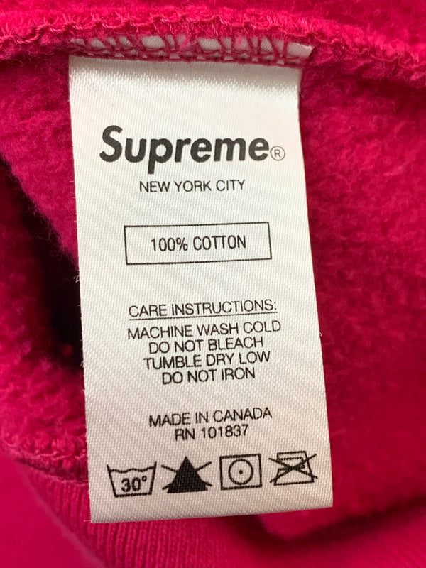 【中古品】【メンズ】 SUPREME シュプリーム 20SS RESTLESS YOUTH HOODED SWEATSHIRT フーデッドスウェットシャツ 149-260630-zi-08-min サイズ：L カラー：ピンク 万代Net店