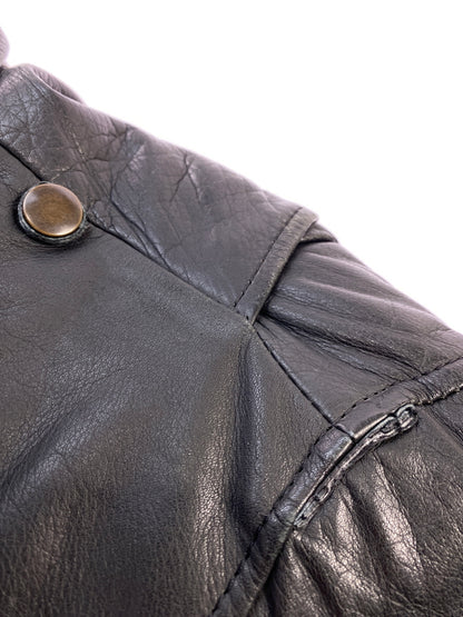 【中古品】【メンズ】 FLIGHT EQUIPMENT フライト イクイップメント COW LEATHER JACKET カウ レザージャケット メンズ 革ジャン アウター 146-260703-hu-19-min サイズ：L カラー：ブラック 万代Net店