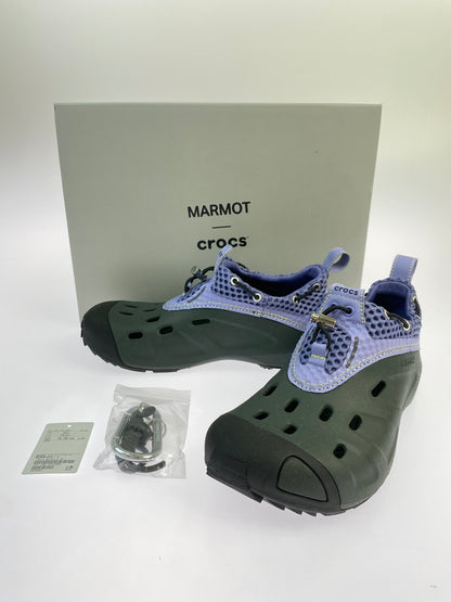 【中古品】【メンズ】 CROCS×MARMOT クロックス マーモット CAPITAL QUICK TRAIL LOW SANDAL メンズ ウィメンズ サンダル 靴 163-260627-hu-06-min サイズ：26cm カラー：ブラック/パープル 万代Net店