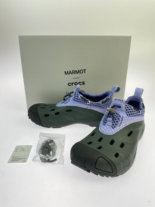 【中古品】【メンズ】 CROCS×MARMOT クロックス マーモット CAPITAL QUICK TRAIL LOW SANDAL メンズ ウィメンズ サンダル 靴 163-260627-hu-06-min サイズ：26cm カラー：ブラック/パープル 万代Net店