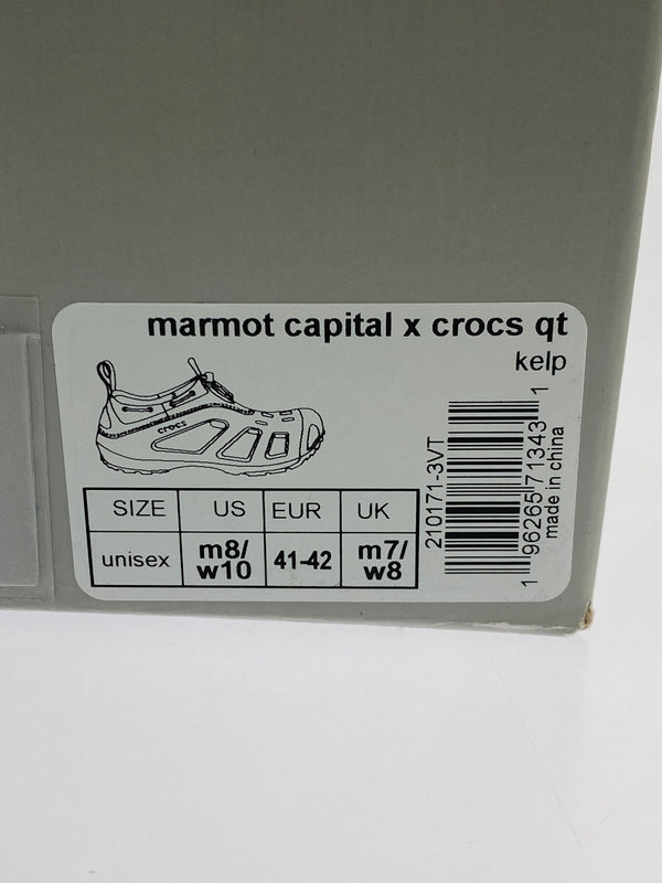 【中古品】【メンズ】 CROCS×MARMOT クロックス マーモット CAPITAL QUICK TRAIL LOW SANDAL メンズ ウィメンズ サンダル 靴 163-260627-hu-06-min サイズ：26cm カラー：ブラック/パープル 万代Net店