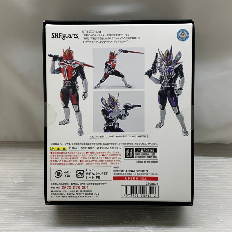 【中古品】 S.H.F 真骨彫製法 仮面ライダー電王 ソードフォーム ガンフォーム バンダイ フィギュア 042-260730-em-11-min 万代Net店