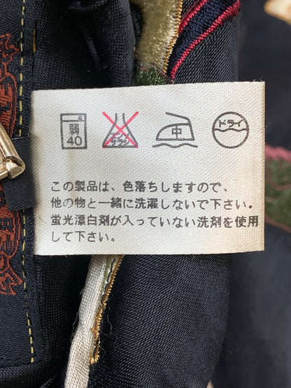 【中古品】【メンズ】 SATORI サトリ 風神 雷神 リバーシブル スカジャン 145-260630-zi-03-min サイズ：M カラー：ブラック/ブラウン系 万代Net店