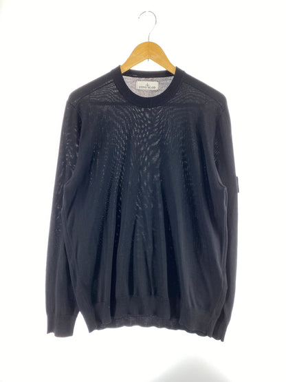 【中古品】【メンズ】 STONE ISLAND ストーンアイランド CREWNECK SWEATER 8115510C4 A0029 クルーネックセーター トップス 141-260701-yn-13-min サイズ：XL カラー：ブラック 万代Net店