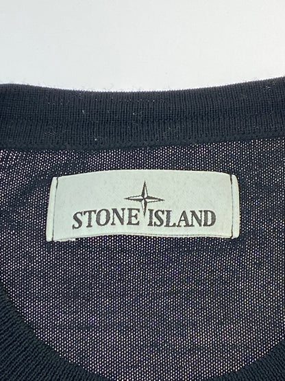 【中古品】【メンズ】 STONE ISLAND ストーンアイランド CREWNECK SWEATER 8115510C4 A0029 クルーネックセーター トップス 141-260701-yn-13-min サイズ：XL カラー：ブラック 万代Net店
