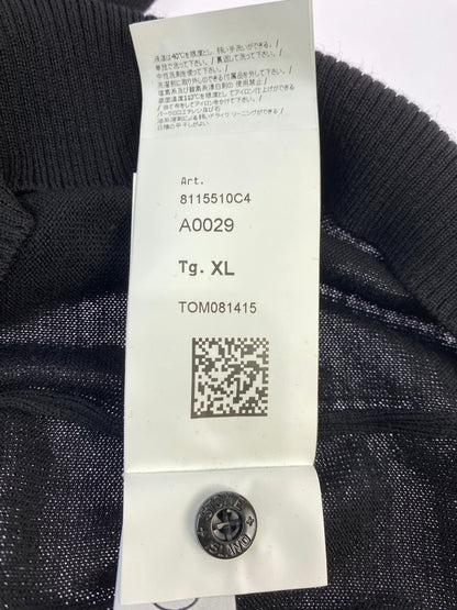 【中古品】【メンズ】 STONE ISLAND ストーンアイランド CREWNECK SWEATER 8115510C4 A0029 クルーネックセーター トップス 141-260701-yn-13-min サイズ：XL カラー：ブラック 万代Net店