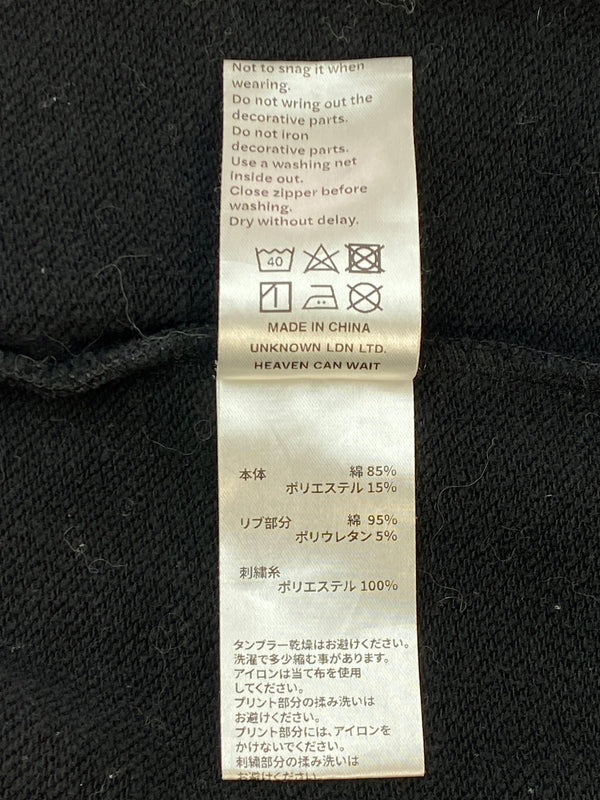 【中古品】【メンズ】 UNKNOWN×HCW アンノウン ロンドン × エド ハーディー RHINESTONE HOODIE ラインストーン フーディー メンズ トップス パーカー 142-260703-hu-10-min サイズ：M カラー：ブラック 万代Net店