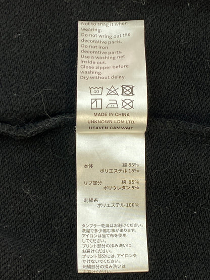 【中古品】【メンズ】 UNKNOWN×HCW アンノウン ロンドン × エド ハーディー RHINESTONE HOODIE ラインストーン フーディー メンズ トップス パーカー 142-260703-hu-10-min サイズ：M カラー：ブラック 万代Net店