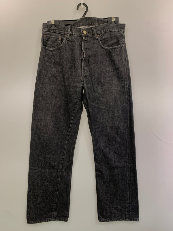 【中古品】【メンズ】 WAREHOUSE ウエアハウス LOT.800 BLACK DENIM PANTS デニムパンツ 156-260630-zi-16-min サイズ：32 カラー：ブラック 万代Net店