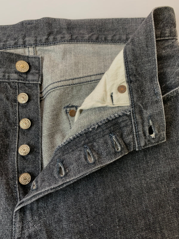 【中古品】【メンズ】 WAREHOUSE ウエアハウス LOT.800 BLACK DENIM PANTS デニムパンツ 156-260630-zi-16-min サイズ：32 カラー：ブラック 万代Net店