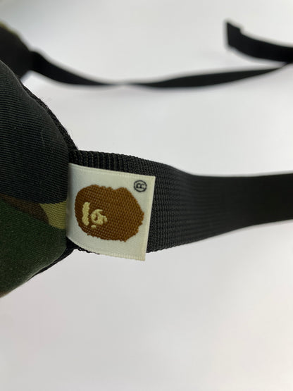 【中古品】【メンズ】 A BATHING APE アベイシングエイプ 1ST CAMO WAIST BAG ファースト カモ ウエスト バッグ 001GDF801023X メンズ ボディバッグ ウエストポーチ 188-260702-hu-09-min カラー：グリーン系（カモ） 万代Net店