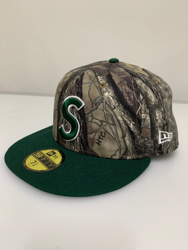 【中古品】【メンズ】 SUPREME シュプリーム × NEW ERA REAPER S LOGO CAP ニューエラ リーパー S ロゴ キャップ 帽子 185-260701-yn-10-min サイズ：58.7cm カラー：ツリーカモ 万代Net店