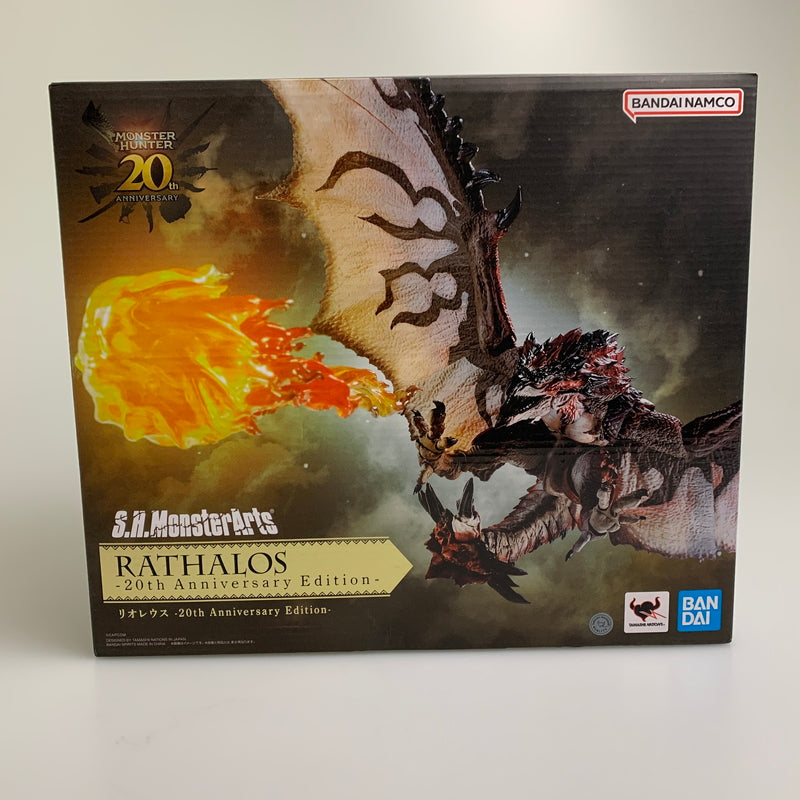 【中古美品】 Monster Hunter モンスターハンター S.H.MonsterArts リオレウス 20th Anniversary Edition フィギュア 052-260707-ta-01-min 万代Net店