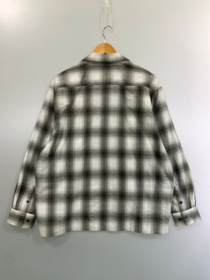 【現状渡し品】【メンズ】 REBELLIOUS BEHAVIOR リベリアス ビヘイビア RBLS OG OMBRE LS SHIRT シャツ 142-260630-zi-24-min サイズ：L カラー：グレー/ホワイト 万代Net店
