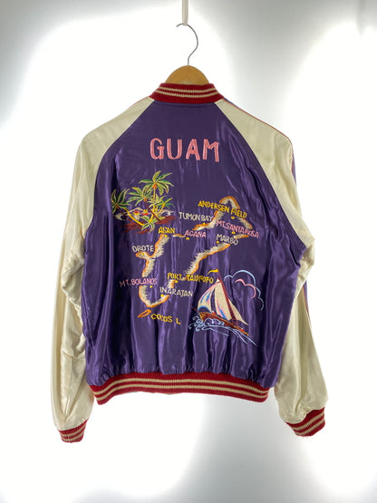 【中古品】【メンズ】 TAILOR TOYO テーラー東洋 SOUVENIR JACKET GUAM ISLANDS × GUAM MAP TT12330-138 スーベニアジャケット スカジャン アウター 145-260701-yn-25-min サイズ：M カラー：パープル/ブラウン 万代Net店