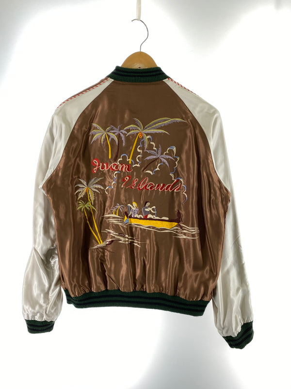 【中古品】【メンズ】 TAILOR TOYO テーラー東洋 SOUVENIR JACKET GUAM ISLANDS × GUAM MAP TT12330-138 スーベニアジャケット スカジャン アウター 145-260701-yn-25-min サイズ：M カラー：パープル/ブラウン 万代Net店